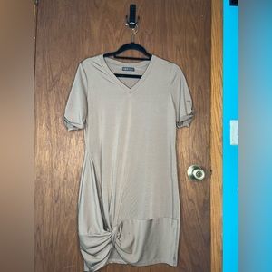 SMALL Shein Brown Short-sleeve Dress